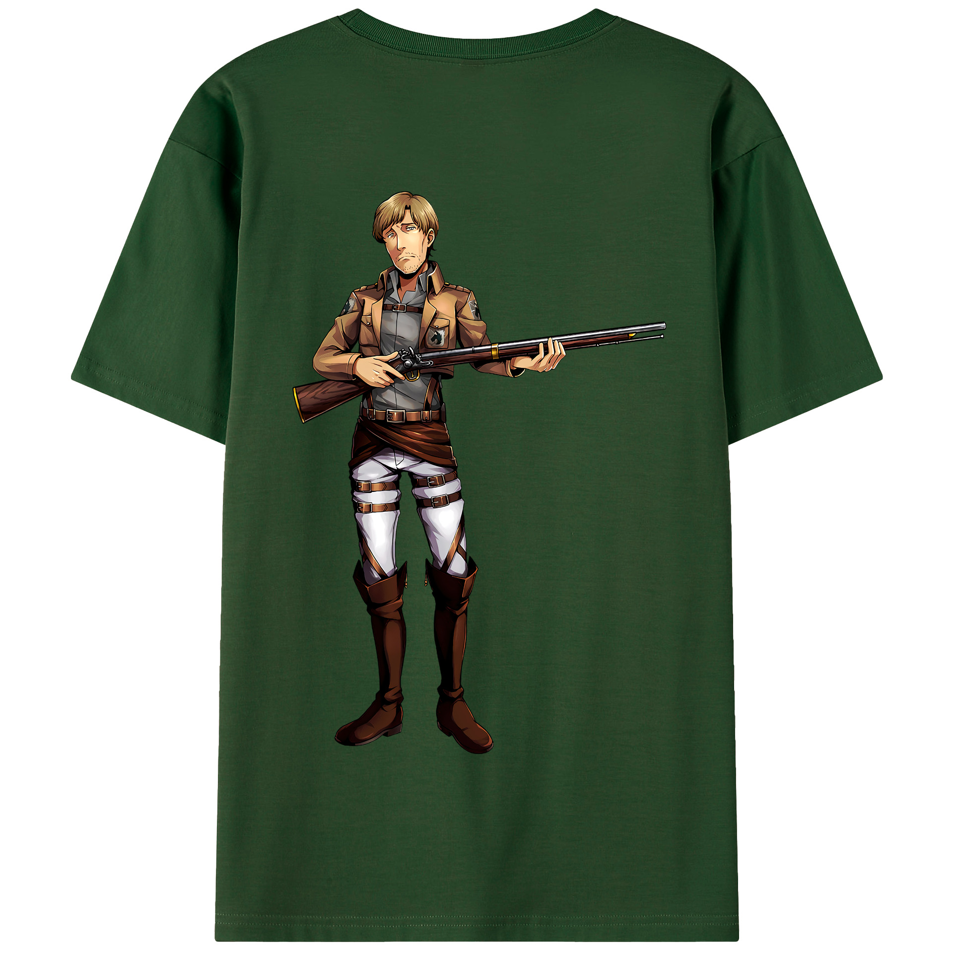 （画像用） 進撃の巨人 Attack on Titan 綿100％半袖Tシャツ（背面プリント）